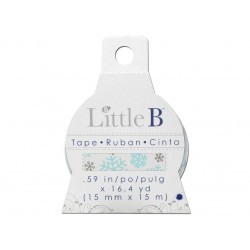 Little B WINTER SNOWFLAKES 15mm tape